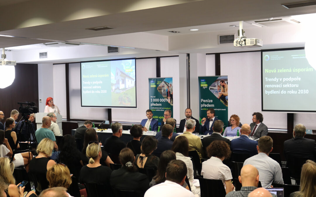 Účast na konferenci Nová zelená úsporám na téma novinky a trendy v podpoře renovací sektoru bydlení do roku 2030